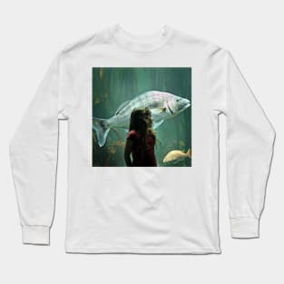 Mila and the Big Fish Long Sleeve T-Shirt